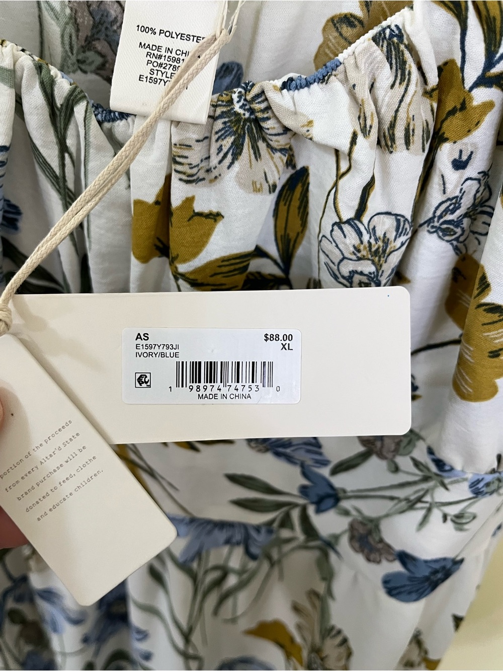 NEW Altar’d State Brielle Floral Maxi Dress Size Medium, Large and XL Available - Picture 12 of 14